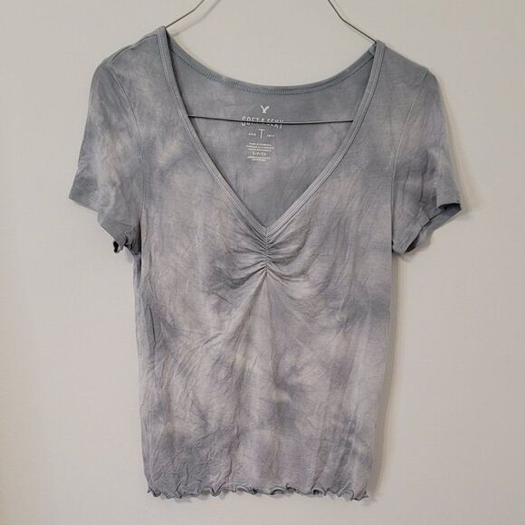 American Eagle Soft & Sexy Crop Top T-Shirt - Picture 1 of 4